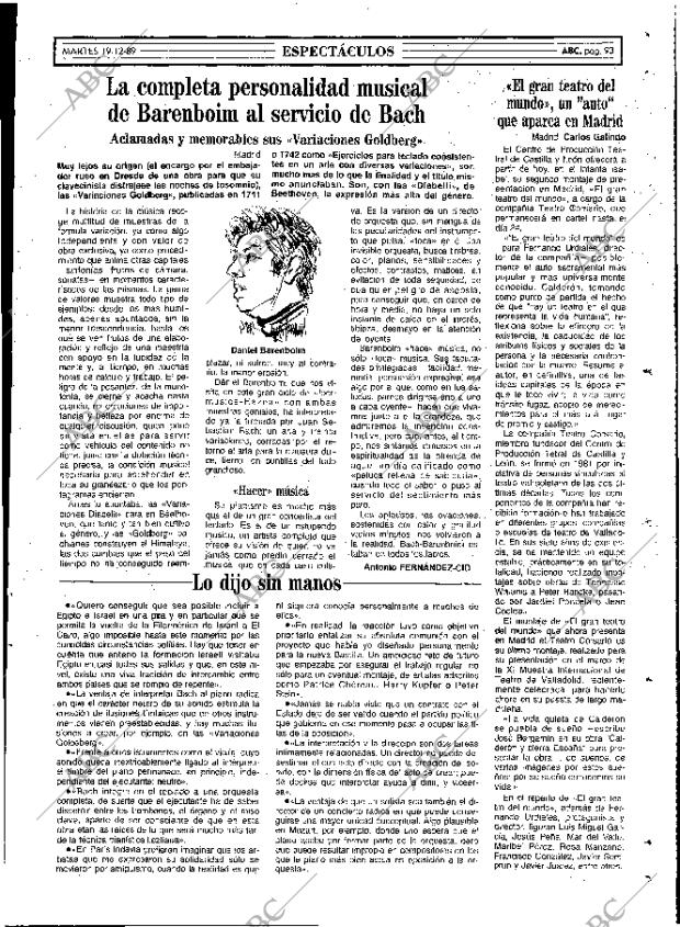ABC MADRID 19-12-1989 página 93
