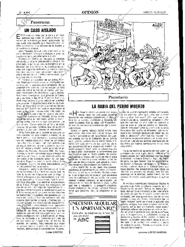 ABC MADRID 20-12-1989 página 20