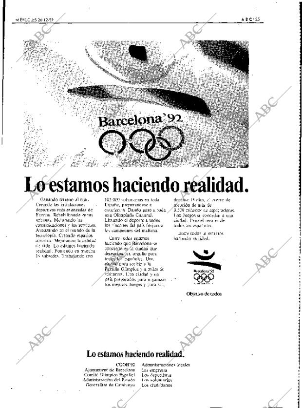 ABC MADRID 20-12-1989 página 25