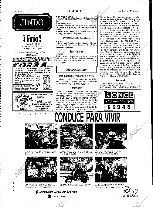 ABC MADRID 20-12-1989 página 50