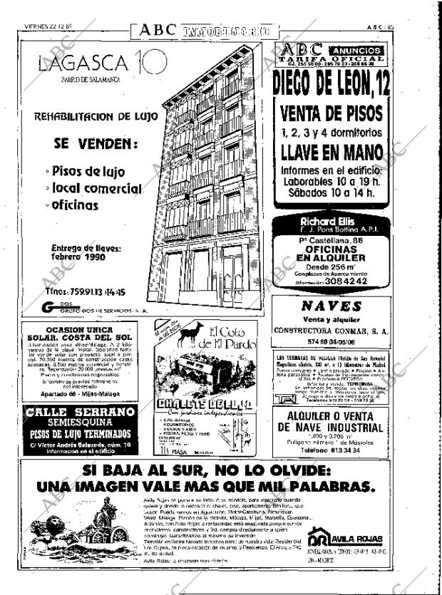 ABC MADRID 22-12-1989 página 65