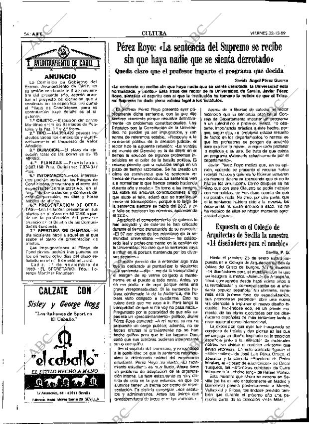 ABC SEVILLA 22-12-1989 página 54