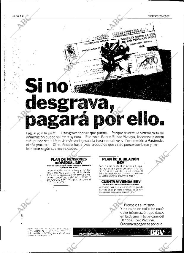 ABC SEVILLA 22-12-1989 página 64