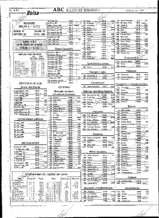 ABC MADRID 23-12-1989 página 92