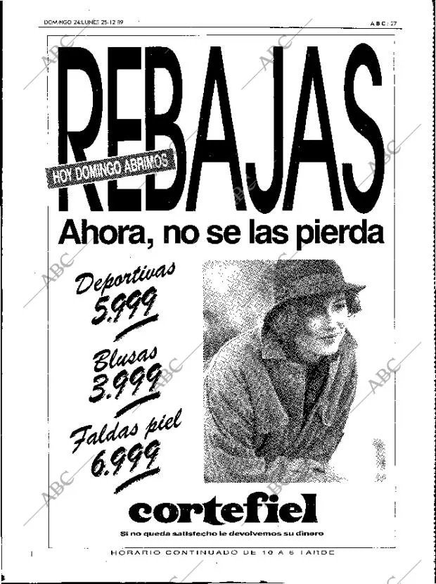 ABC MADRID 24-12-1989 página 27