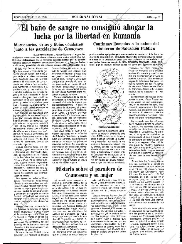 ABC MADRID 24-12-1989 página 33