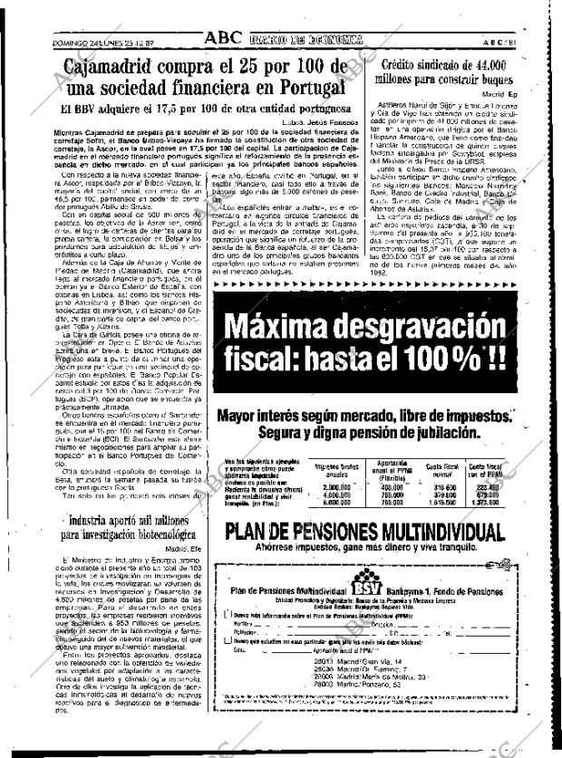 ABC MADRID 24-12-1989 página 81