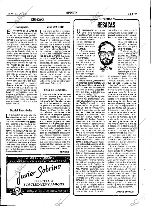 ABC SEVILLA 24-12-1989 página 25