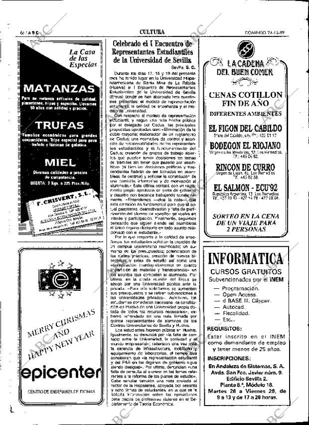 ABC SEVILLA 24-12-1989 página 66