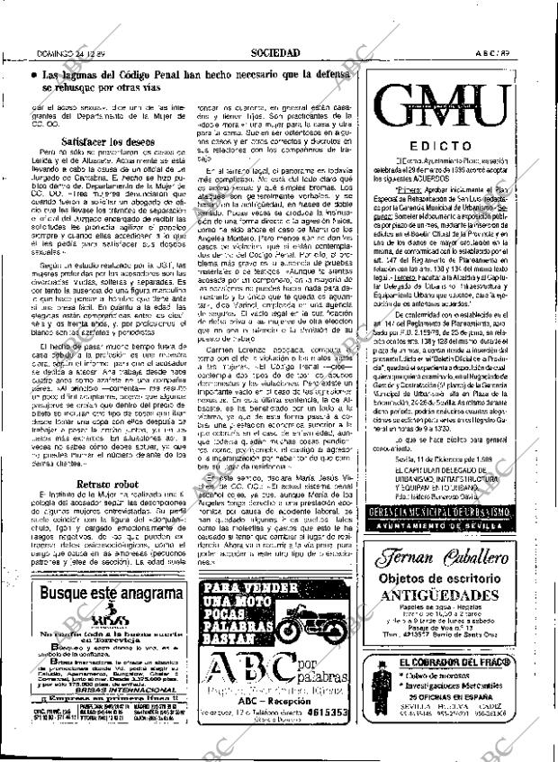 ABC SEVILLA 24-12-1989 página 89