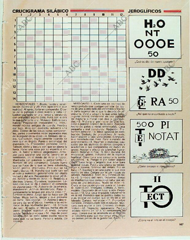 BLANCO Y NEGRO MADRID 24-12-1989 página 107