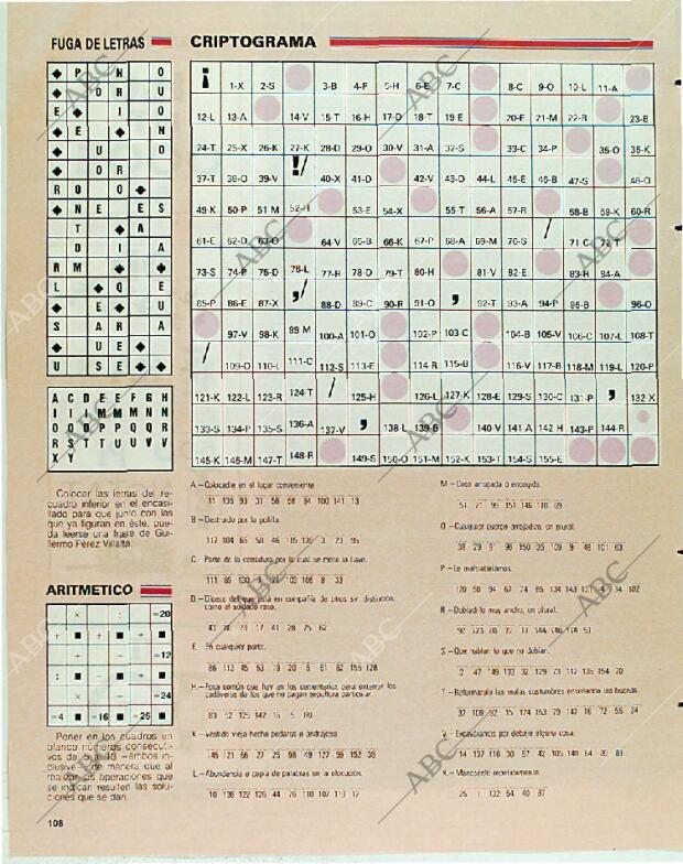 BLANCO Y NEGRO MADRID 24-12-1989 página 108