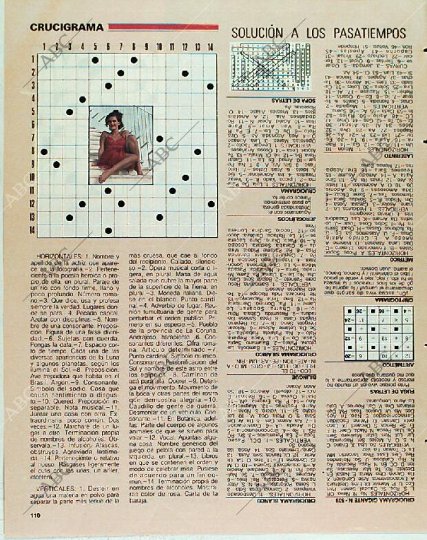 BLANCO Y NEGRO MADRID 24-12-1989 página 110