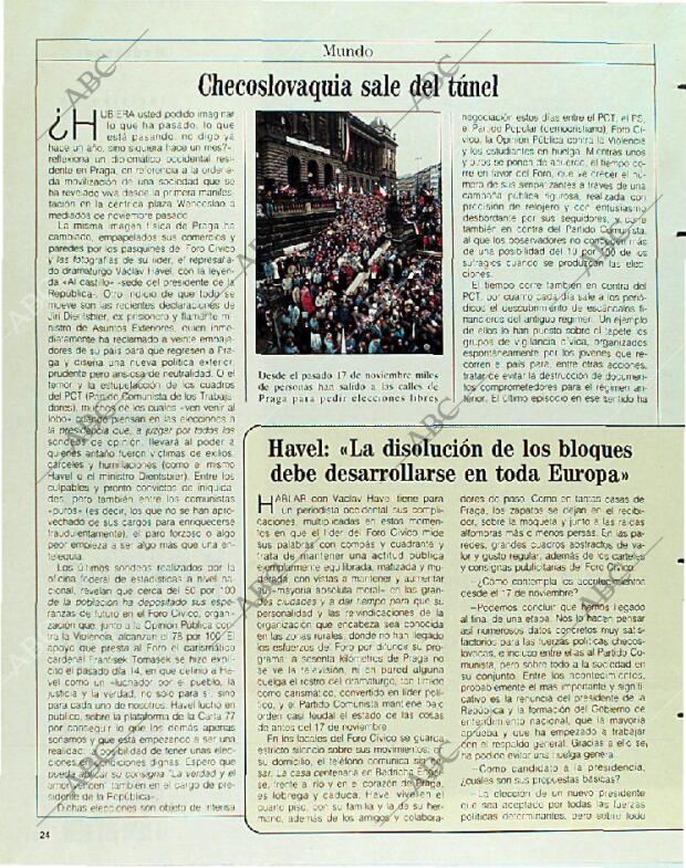 BLANCO Y NEGRO MADRID 24-12-1989 página 24