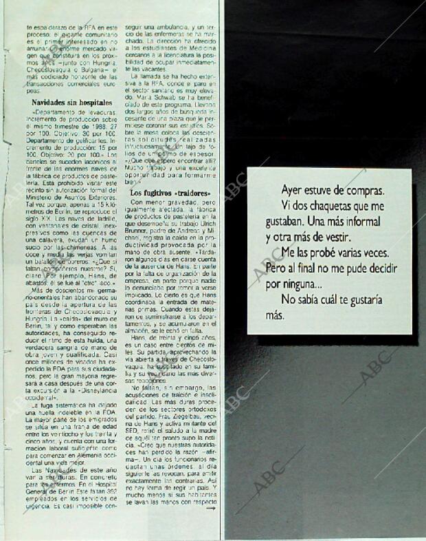 BLANCO Y NEGRO MADRID 24-12-1989 página 63