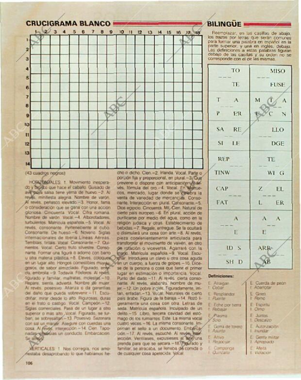 BLANCO Y NEGRO MADRID 31-12-1989 página 106
