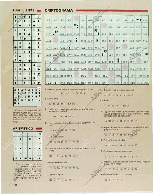 BLANCO Y NEGRO MADRID 31-12-1989 página 108