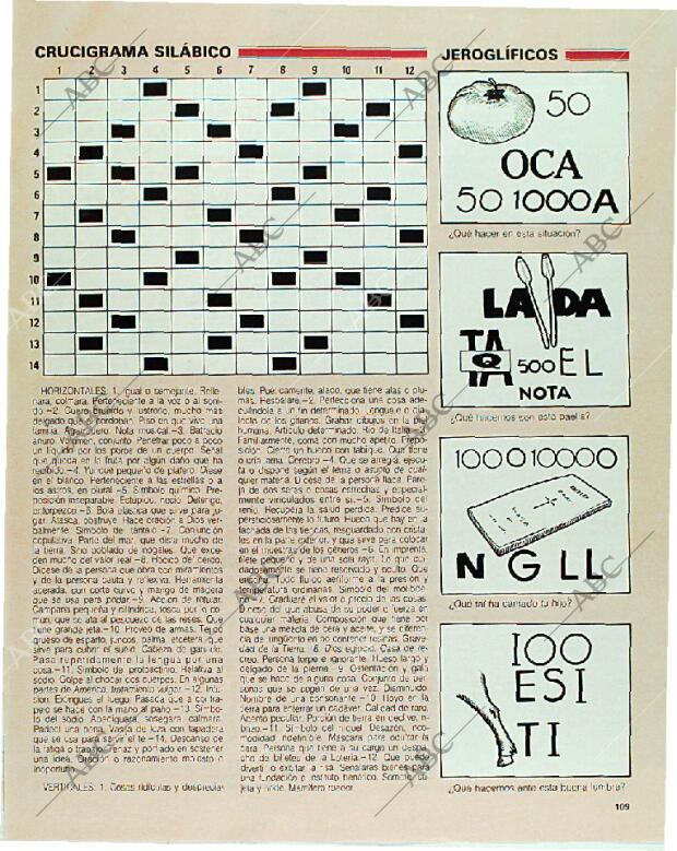 BLANCO Y NEGRO MADRID 31-12-1989 página 109