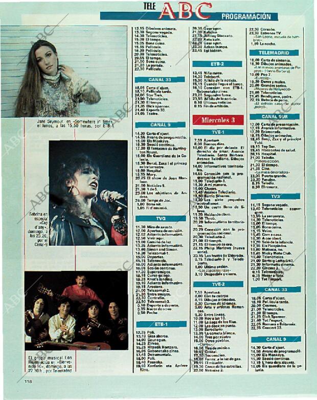 BLANCO Y NEGRO MADRID 31-12-1989 página 118