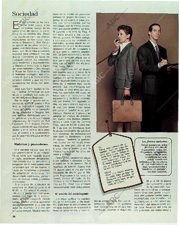 BLANCO Y NEGRO MADRID 31-12-1989 página 30