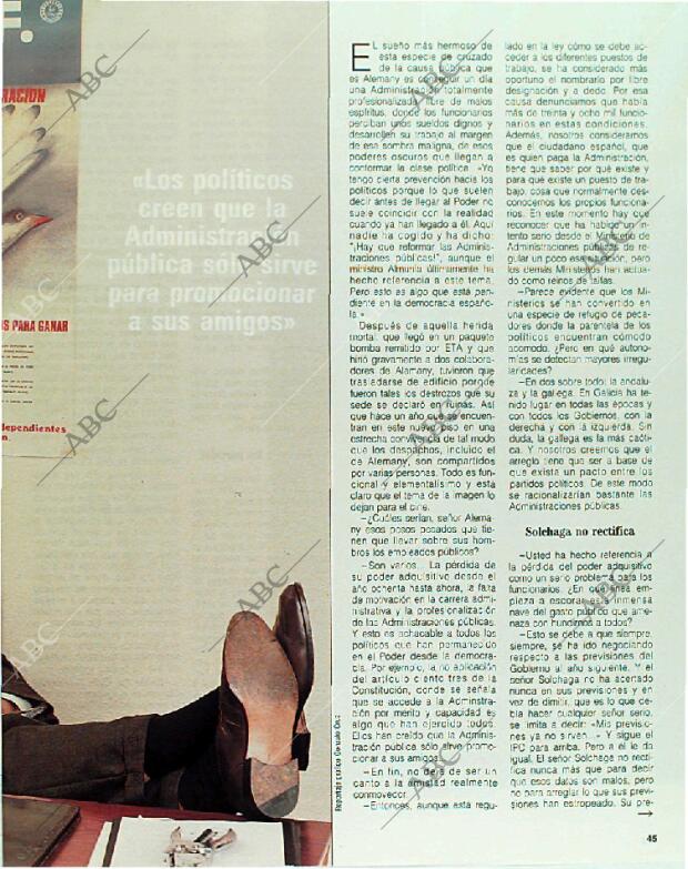 BLANCO Y NEGRO MADRID 31-12-1989 página 45