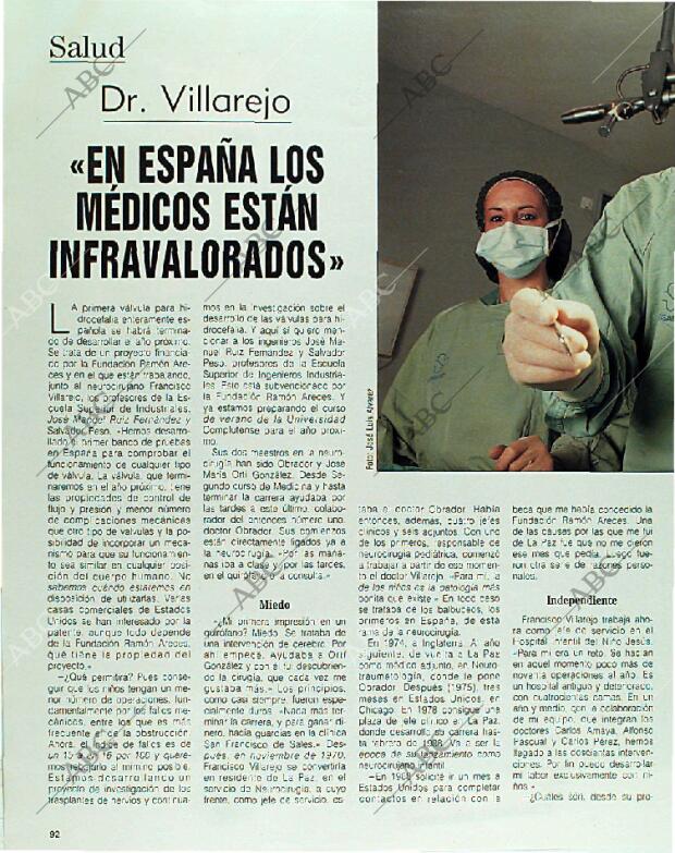 BLANCO Y NEGRO MADRID 31-12-1989 página 92