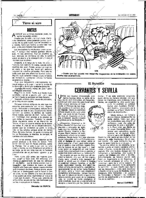 ABC SEVILLA 03-01-1990 página 14