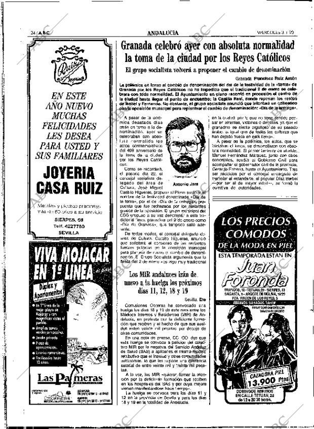 ABC SEVILLA 03-01-1990 página 24