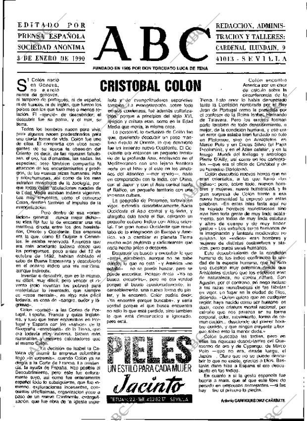 ABC SEVILLA 03-01-1990 página 3