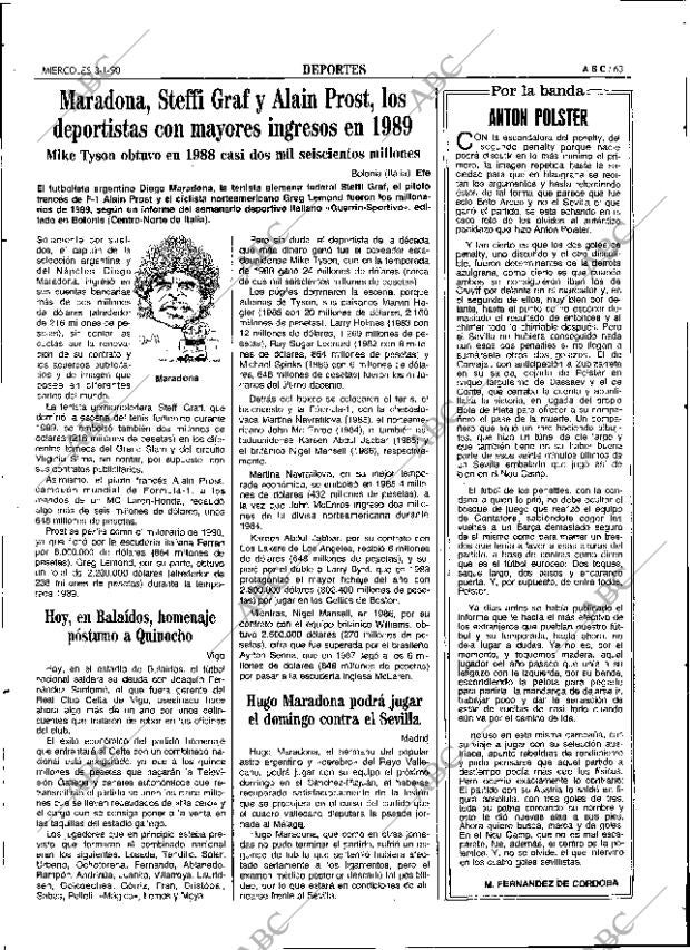 ABC SEVILLA 03-01-1990 página 63