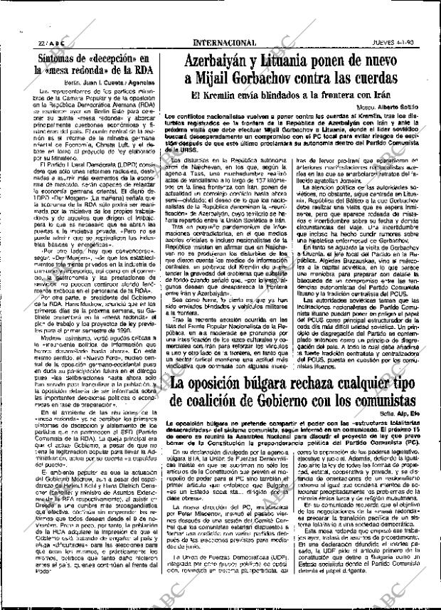 ABC SEVILLA 04-01-1990 página 22