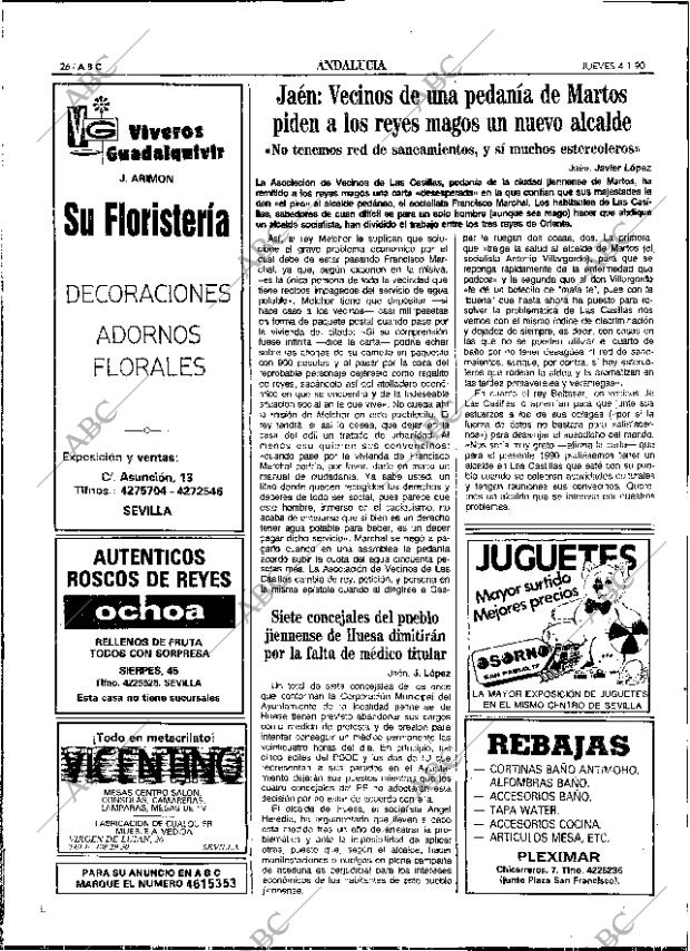 ABC SEVILLA 04-01-1990 página 26