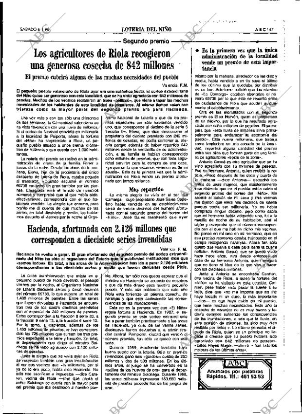 ABC SEVILLA 06-01-1990 página 47