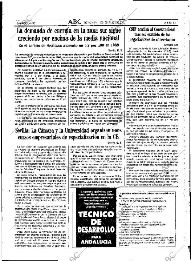 ABC SEVILLA 06-01-1990 página 61