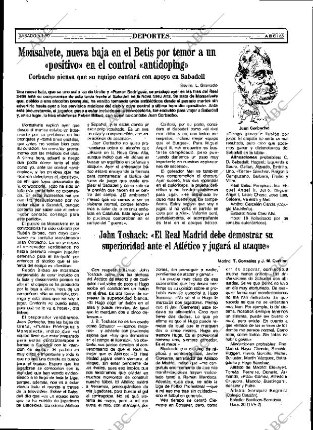 ABC SEVILLA 06-01-1990 página 73