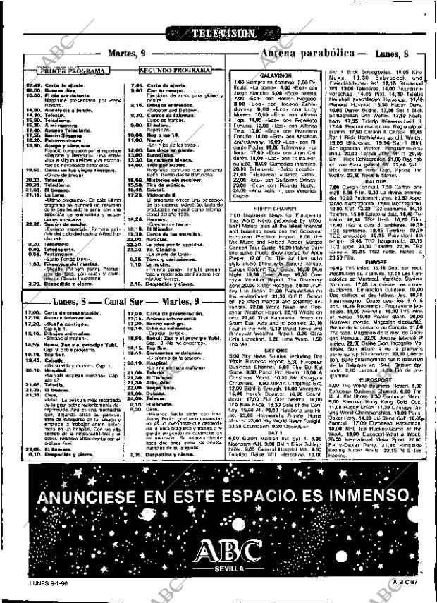 ABC SEVILLA 08-01-1990 página 87