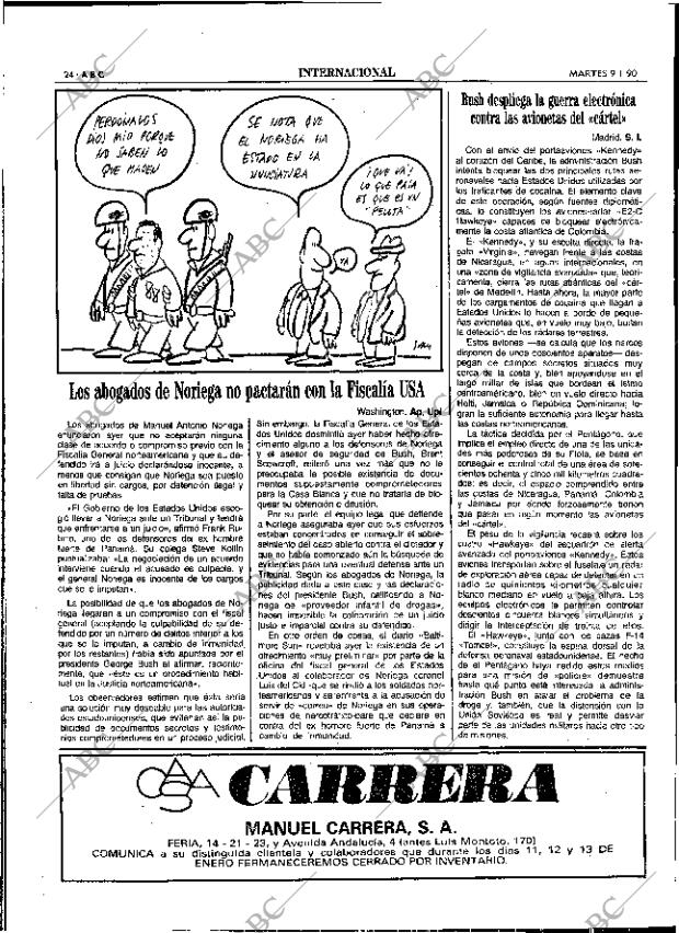 ABC SEVILLA 09-01-1990 página 24