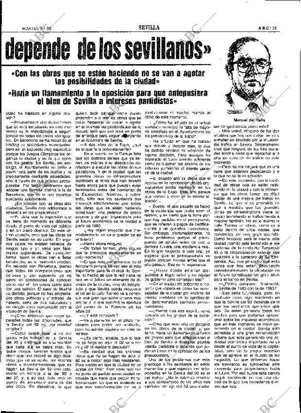 ABC SEVILLA 09-01-1990 página 35