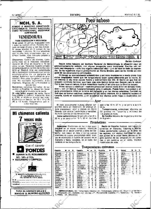 ABC SEVILLA 09-01-1990 página 42