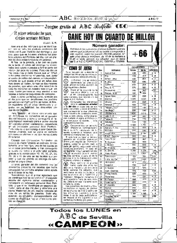 ABC SEVILLA 09-01-1990 página 51
