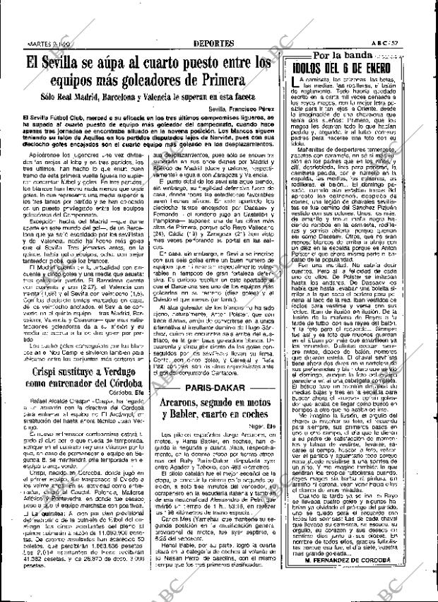ABC SEVILLA 09-01-1990 página 57