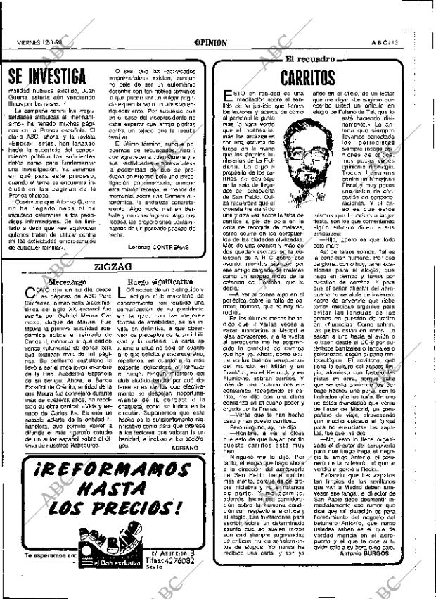 ABC SEVILLA 12-01-1990 página 13