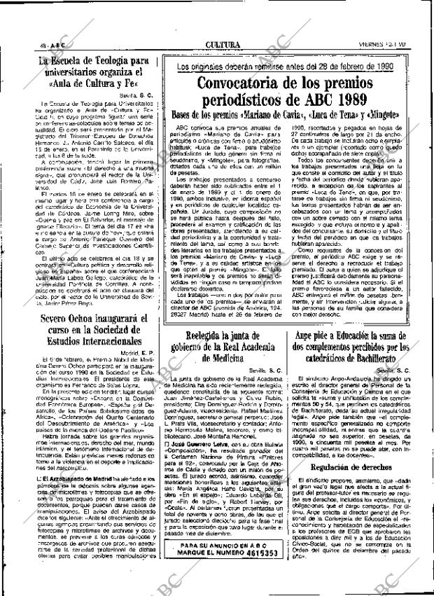 ABC SEVILLA 12-01-1990 página 48