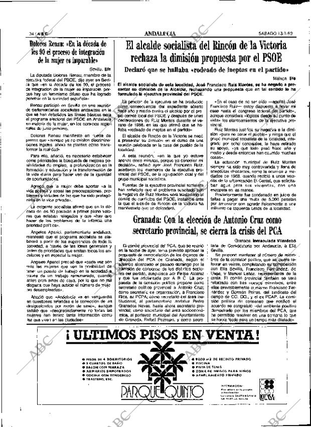ABC SEVILLA 13-01-1990 página 34