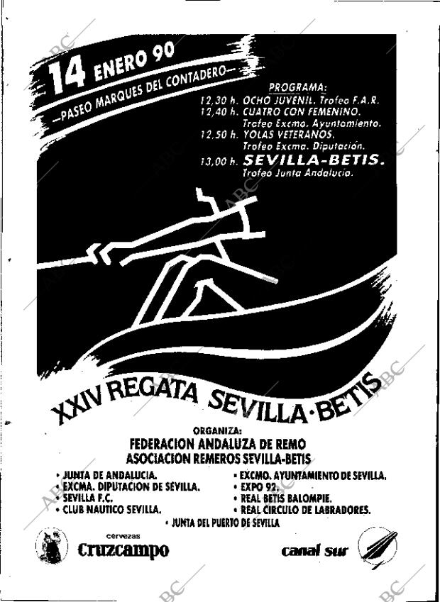 ABC SEVILLA 13-01-1990 página 92