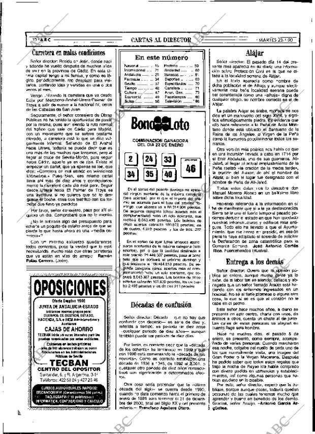 ABC SEVILLA 23-01-1990 página 10