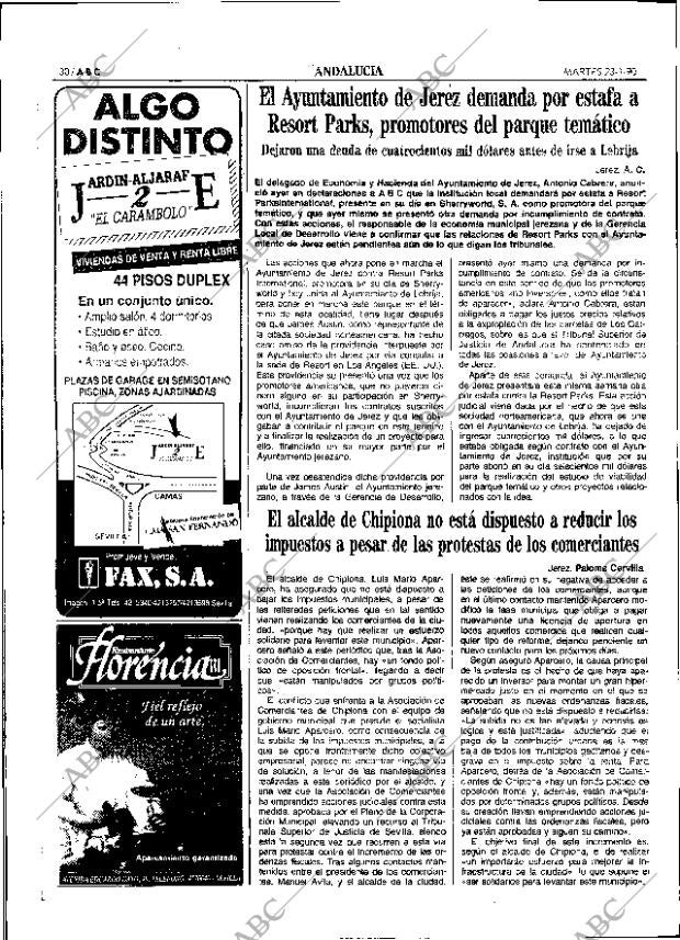 ABC SEVILLA 23-01-1990 página 30