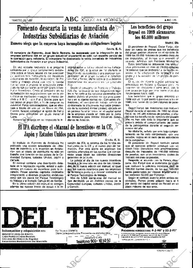 ABC SEVILLA 23-01-1990 página 55