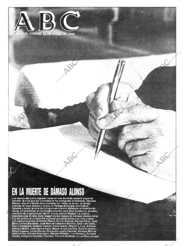 ABC MADRID 26-01-1990 página 1