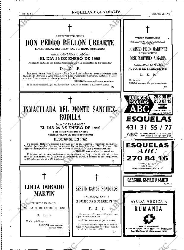 ABC MADRID 26-01-1990 página 102